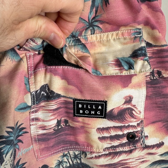 Billabong‎ Recycler Sundays Layback Men's L Swim Trunks Tropical Hawaiian Beach - Picture 6 of 13
